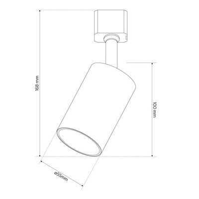 Lampa reflektor na szynoprzewód NEVA Tc White GU10 biała EDO777532 EDO Solutions