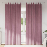 Zasłony zaciemniające 2 pcs Ciemny Róż 140 x 245 cm Aksamit