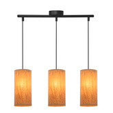 Lampa wisząca z abażurami Aragona korkowe potrójna nowoczesna do jadalni