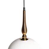 Lampa Wisząca Białe szkło ?25cm E27 Abruzzo Lucciola