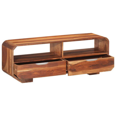 vidaXL Szafka pod TV, 110x30x40 cm, lite drewno akacjowe