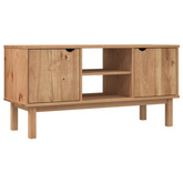 vidaXL Szafka pod TV OTTA, 113,5x43x57 cm, lite drewno sosnowe
