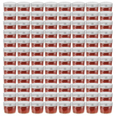 Szklane słoiki na dżem, srebrne pokrywki, 96 szt., 110 ml