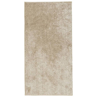 vidaXL Dywan ISTAN z długim runem, połyskujący, beżowy, 100x200 cm