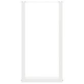 Nogi do stołu barowego w kształcie litery U 2 szt. Białe 40x(90-91) cm Stal