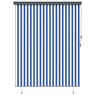 Roleta Niebieski i biały 200 x 250 cm Materiał i Aluminium