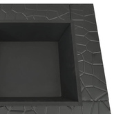 vidaXL Ogrodowe palenisko z pogrzebaczem, 81x81x47 cm, XXL, stal