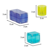 Klocki magnetyczne świecące 134 el.