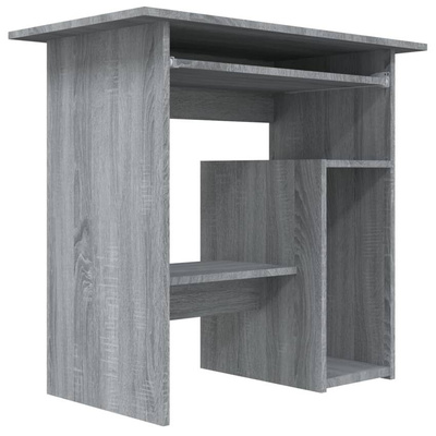 vidaXL Biurko, szary dąb sonoma, 80x45x74 cm, materiał drewnopochodny