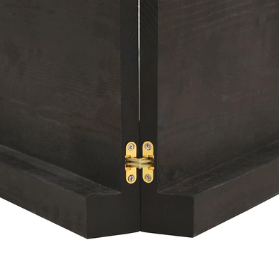 Blat ciemnobrązowy 140x40x(2-6) cm drewno z naturalną krawędzią