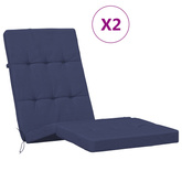 Poduszka na zewnątrz 2 pcs Granatowy 180 x 55 x 7 cm tkanina