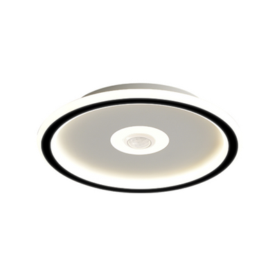 Plafon LED okrągły Abigali Slim Motion 24W z regulowanym czujnikiem ruchu PIR 4000K czarny