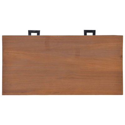 vidaXL Biurko, 81x40x75 cm, lite drewno tekowe