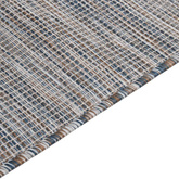 Dywan zewnętrzny o płaskim splocie, 80x250cm, brązowo-niebieski