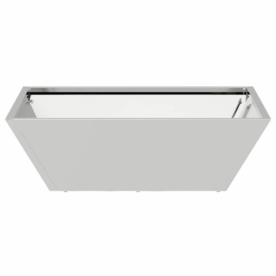 Doniczka ogrodowa Srebrny 50 x 50 x 15 cm Stal Galwanizowana