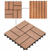 Płytka Tarasowa 11 pcs brązowy 30 x 30 cm