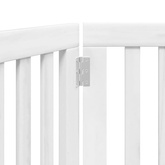 Składana bramka zabezpieczająca dla psa, 3 panele, biała, 150cm