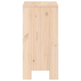 vidaXL Stołki barowe, 2 szt., 40x36x75 cm, lite drewno sosnowe