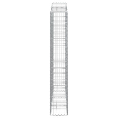 Łukowaty kosz gabionowy 200x30x180/200 cm, galwanizowane żelazo