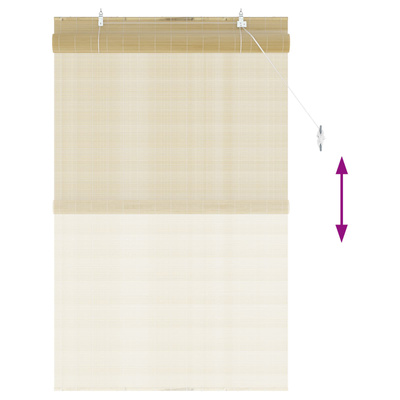 Roleta naturalny 90 x 160 cm Bambus