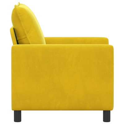 Sofa żółty 76 x 81 x 87,5 cm Welur
