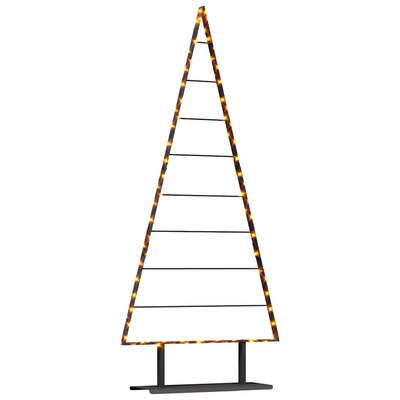 Metalowa choinka świąteczna z podstawą Czarny 180 cm Stal