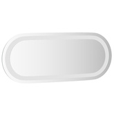vidaXL Lustro łazienkowe z LED, 50x20 cm, owalne