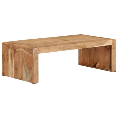 Stolik kawowy, 110x55x35 cm, lite drewno akacjowe