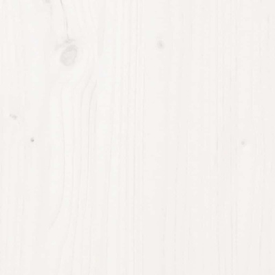 Wezgłowie łóżka, białe, 205,5x4x100 cm, lite drewno sosnowe