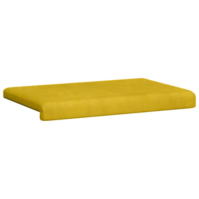 Poduszka na ławkę Welur żółty Głębokość 35 cm