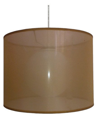 Lampa wisząca z abażurem Chicago złota nowoczesna do salonu nad stół