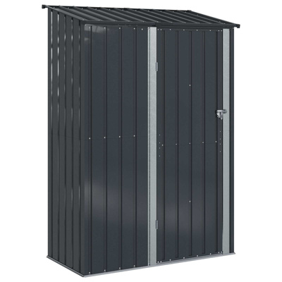Schowki ogrodowe Antracyt 140,5 x 74 x 200 cm Metal