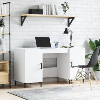 vidaXL Biurko, białe, 140x50x75 cm, materiał drewnopochodny model standard
