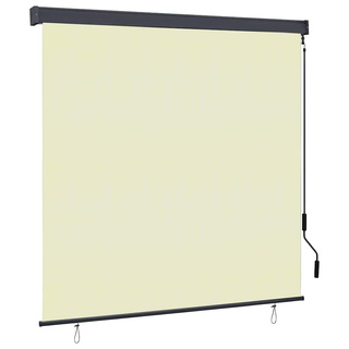 Roleta kremowy 180 x 250 cm Materiał i Aluminium