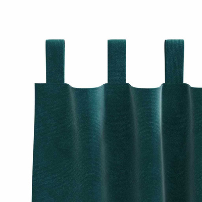 Zasłony zaciemniające 2 pcs Ciemna zieleń 140 x 225 cm Aksamit