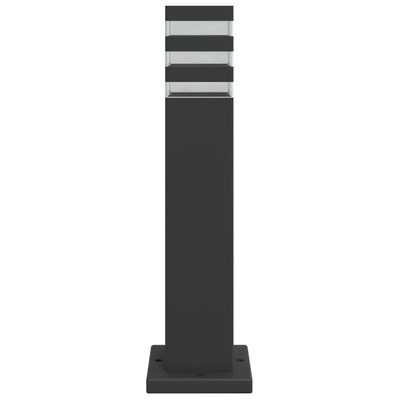 Zewnętrzna lampa stojąca, czarna, 50 cm, aluminium