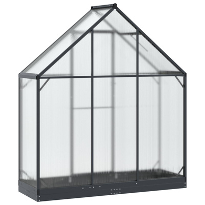 Szklarnia Ogrodowa z drzwiami antracytowy 183,5 x 63,5 x 207 cm