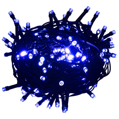 Lampki LED, 150 diod, niebieskie, 15 m, PVC