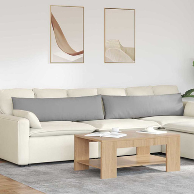 Poduszki na sofę 2 pcs Szary chmur 145 x 40 cm tkanina