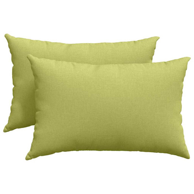 Poduszki na sofę 2 pcs Jasnozielony 60 x 40 cm tkanina