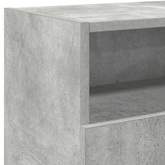 Szafka TV z oświetleniem LED, szarość betonu, 120x30x50 cm