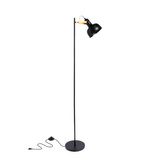 Lampa podłogowa czarna metalowa regulowana Reno 51-80196