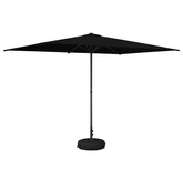 Parasol ogrodowy z podstawą 200 x 300 cm Poliester Prostokątny