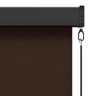 Roleta brązowy 140 x 250 cm Materiał i Aluminium