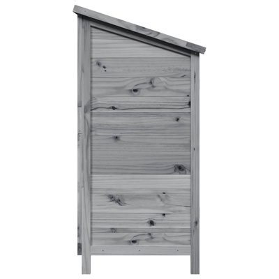 Shed ogrodowy Szary 106 x 56 x 113,5 cm Drewno Świerkowe