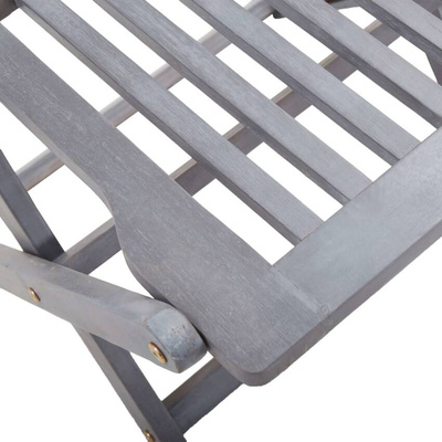 vidaXL Składane krzesła ogrodowe, 4 szt., z poduszkami, akacjowe