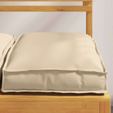 Poduszka 2 pcs Beżowy 40 x 40 x 8 cm Materiał Oxford