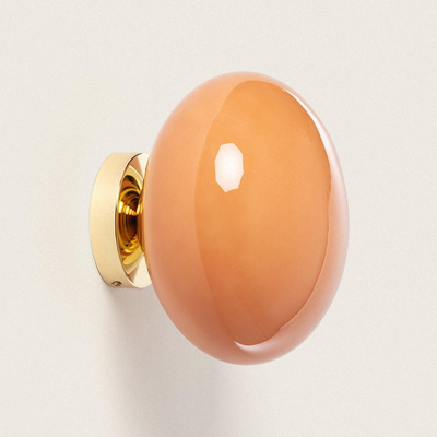 Kinkiet szklany czaerwony E14 Abruzzo Sfero