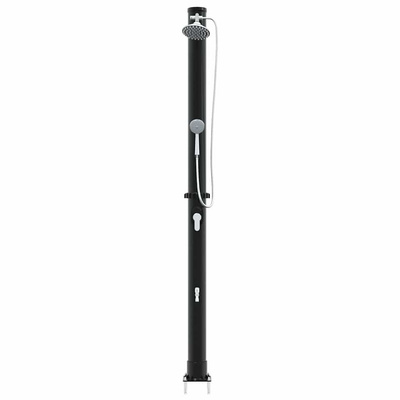 Prysznic słoneczny na świeżym powietrzu Czarny 217 cm