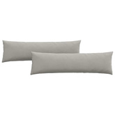 Poduszki na sofę 2 pcs Jasnoszary 145 x 40 cm tkanina